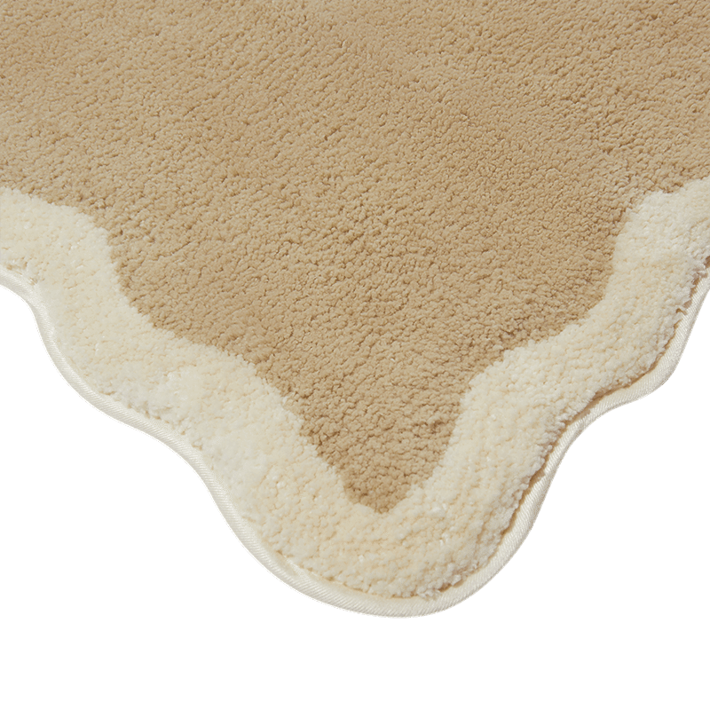 Wavy edge bathmat