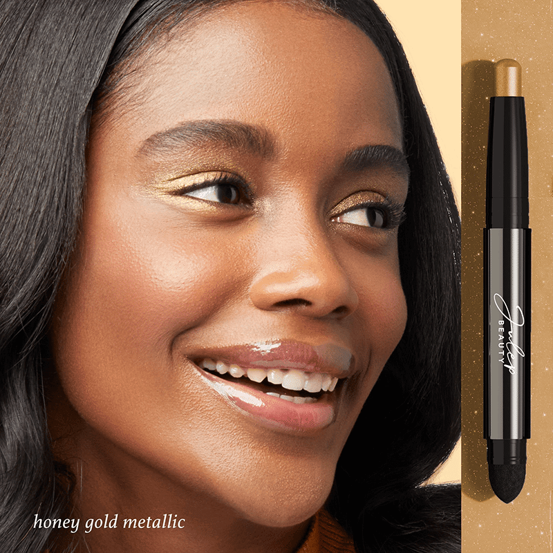 Eyeshadow 101 Créme-to-Powder Eyeshadow Stick Two Piece Set - Silver Moonlight Metallic & Honey Gold Metallic