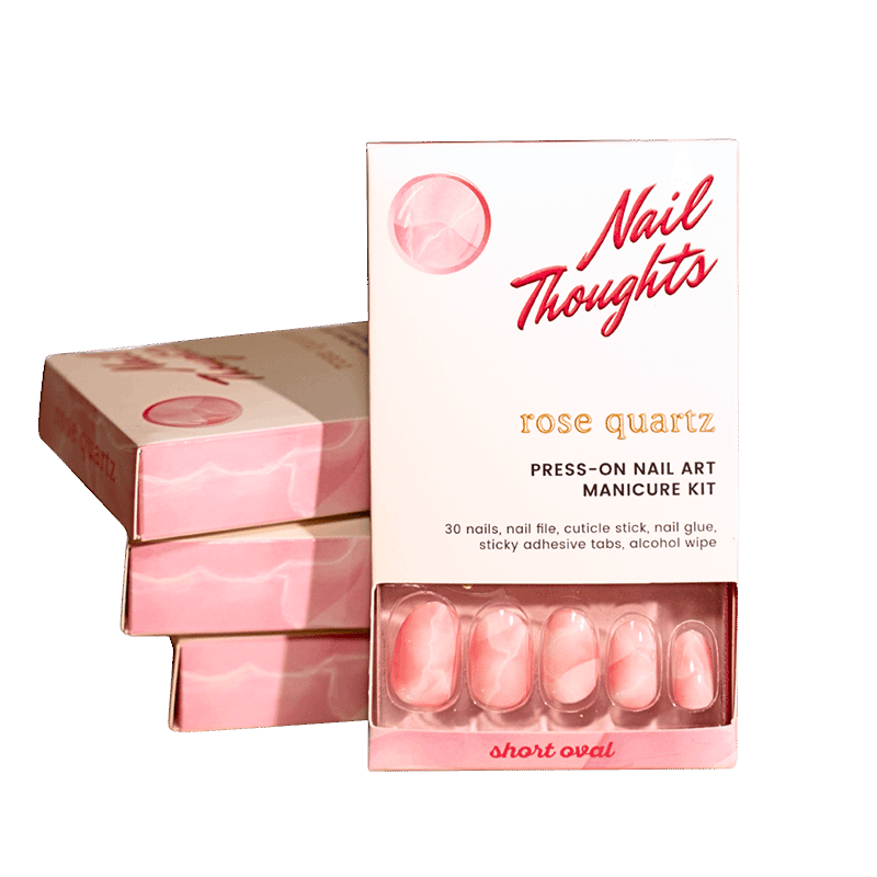 Rose Quartz Press On Manicure Kit