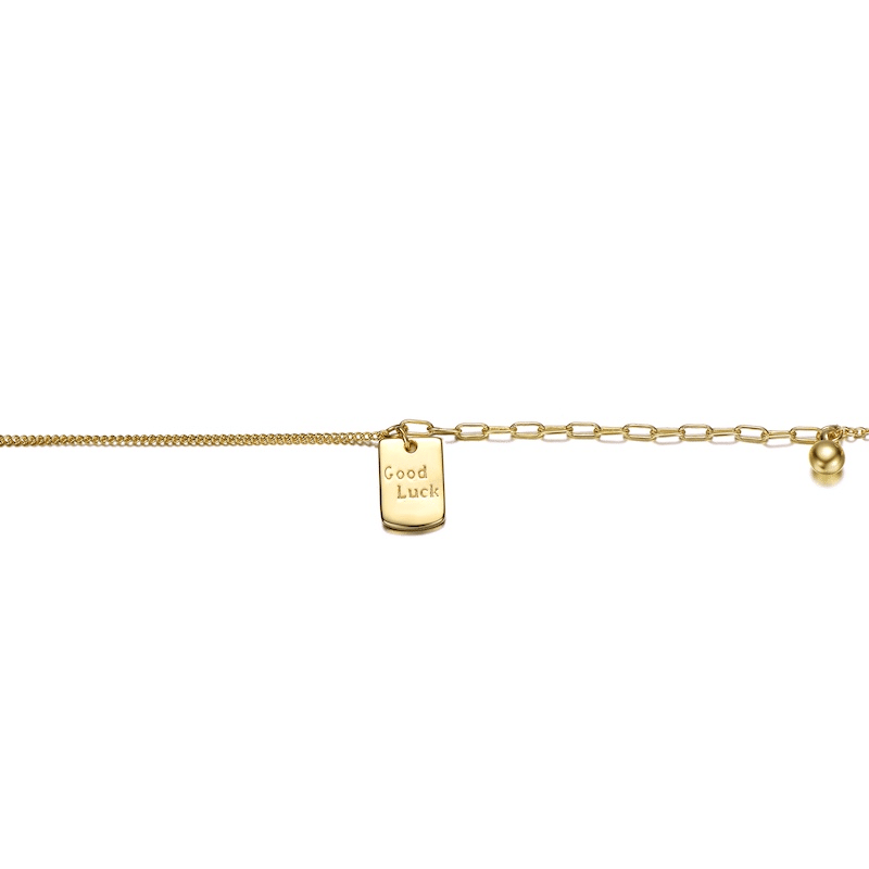 Anklet with Golden Pearl (14k Yellow Gold Plated )