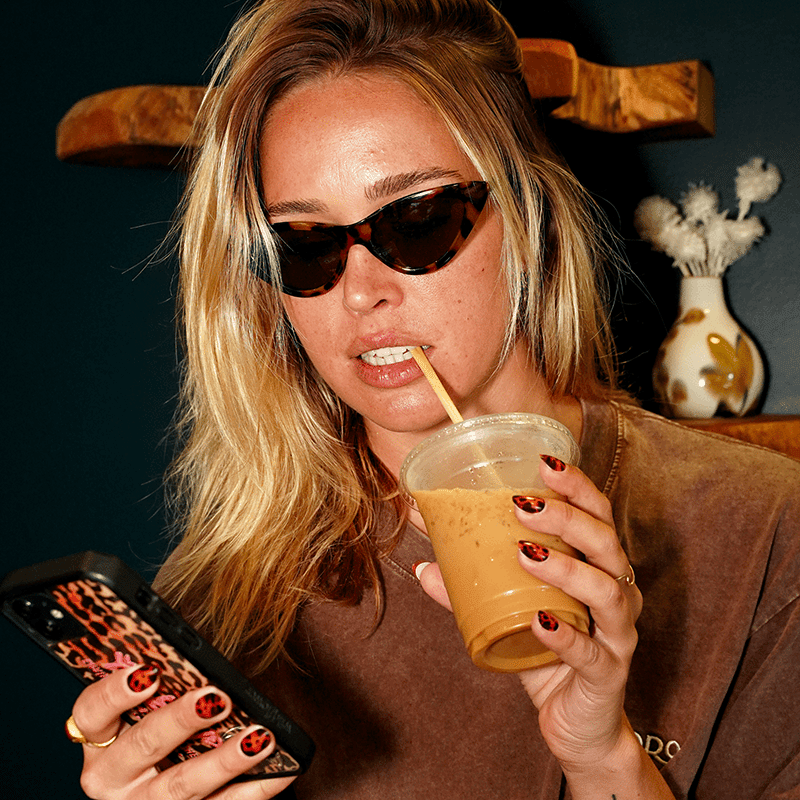 Tortoiseshell Press On Manicure Kit