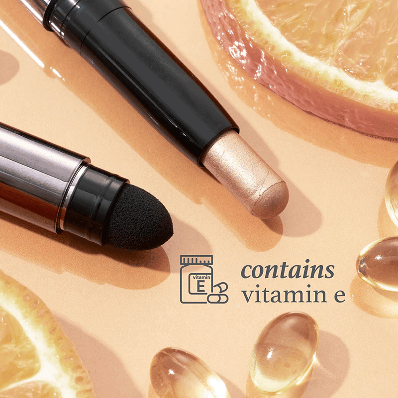 Eyeshadow 101 Créme-to-Powder Eyeshadow Stick Two Piece Set - Silver Moonlight Metallic & Honey Gold Metallic