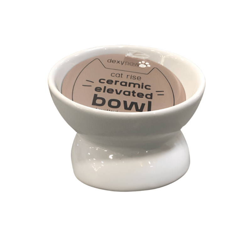 Cat Rise Ceramic Elevated Bowl