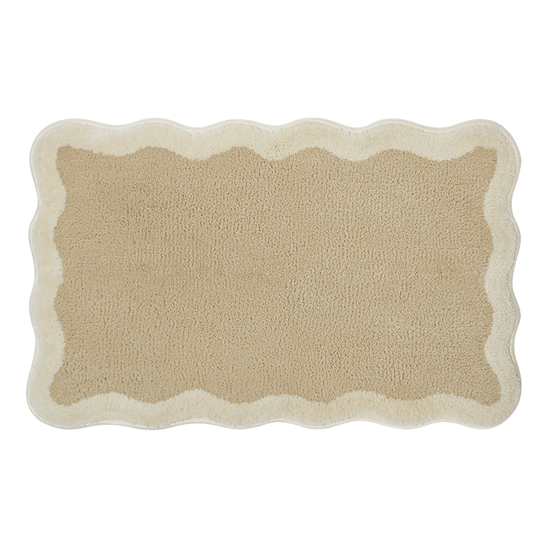 Wavy edge bathmat