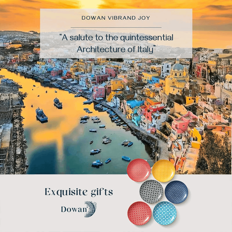 10.5" Ceramic Dinner Plate (6 Pack) (Multicolor)