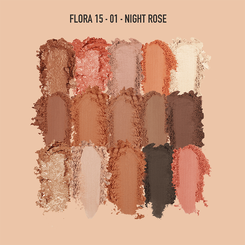Flora15 Eyeshadow Palette in Night Rose