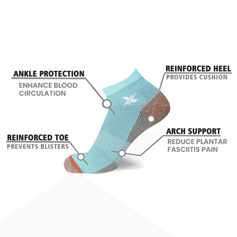 Copper Infused Ankle Compression Socks (3 Pack)