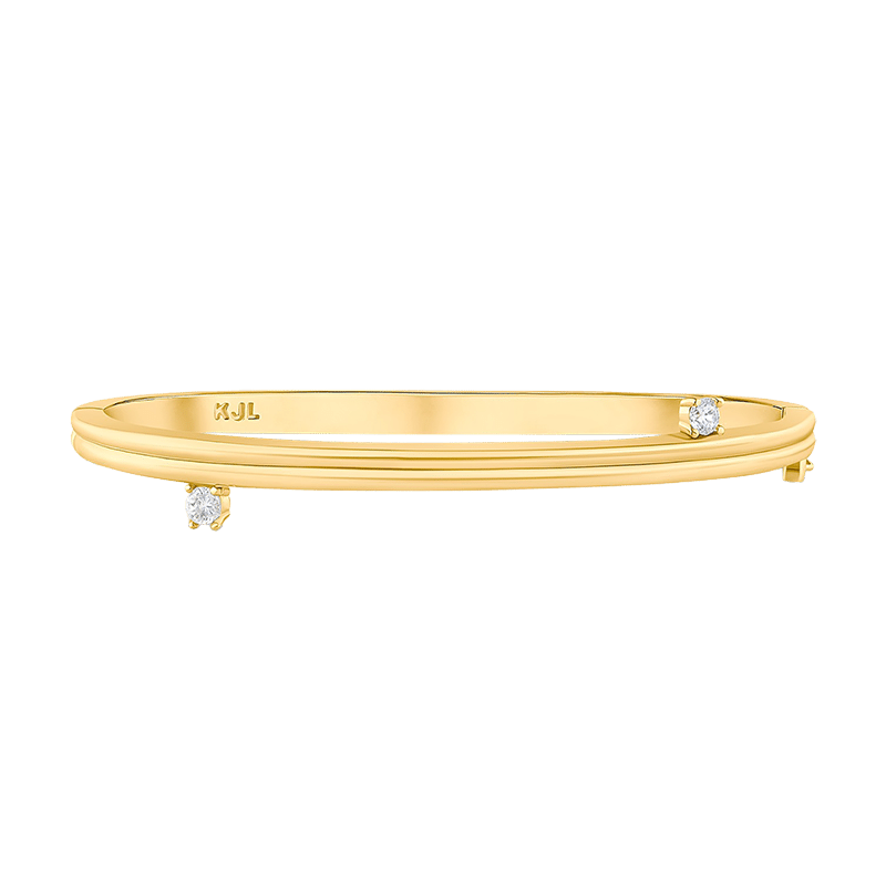 1 Cttw Round Cz Up/Down Bangle