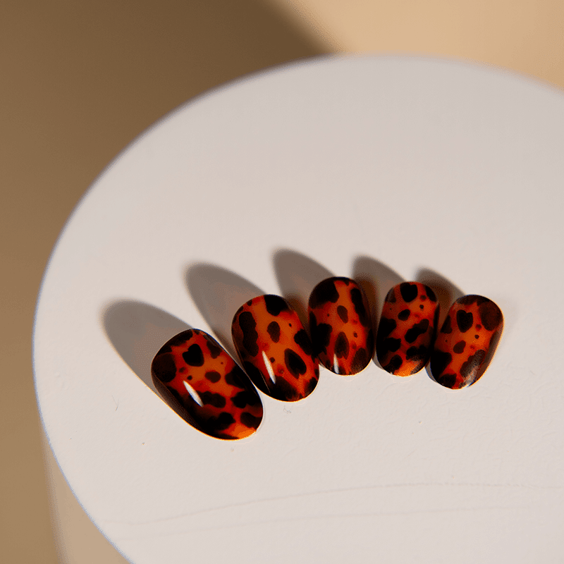 Tortoiseshell Press On Manicure Kit