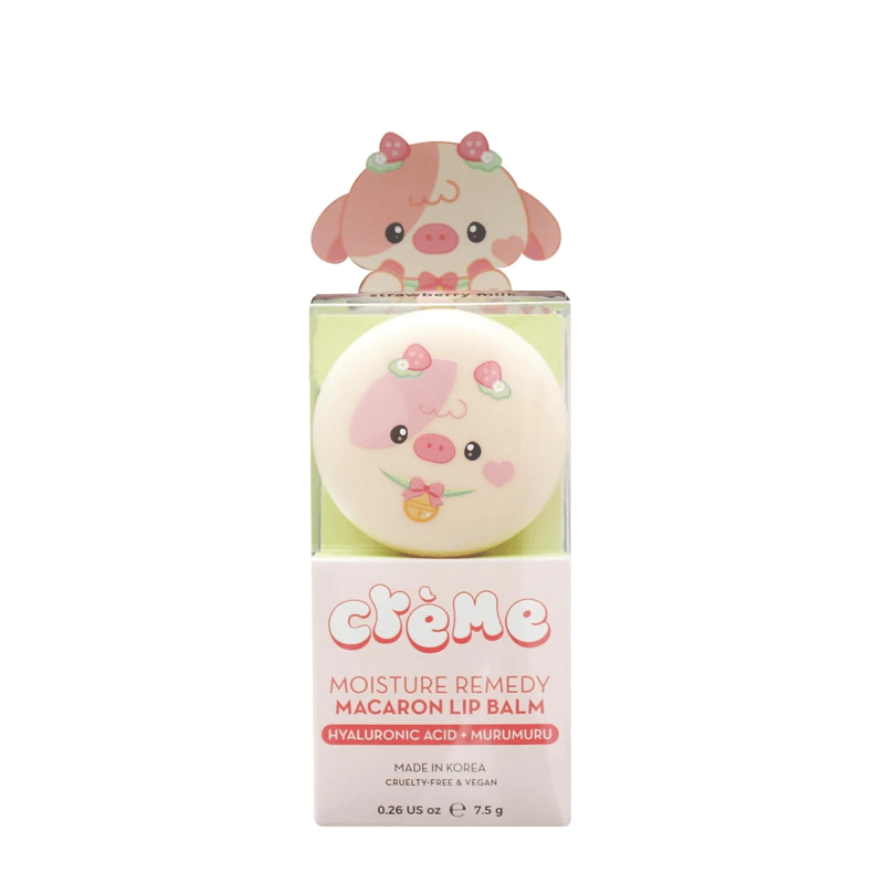 Strawberry Cow Macaron Lip Balm