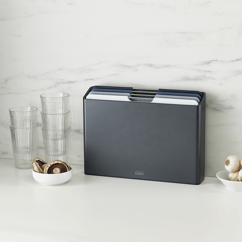 Folio 4 Piece Large Cutting Board Set with Case