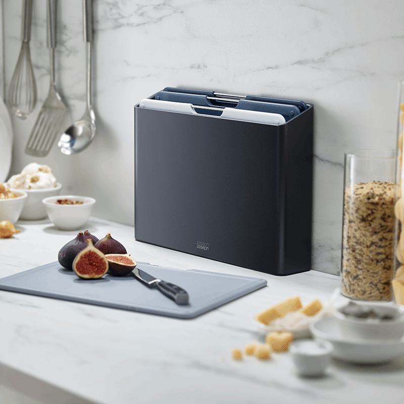 Folio 4 Piece Large Cutting Board Set with Case