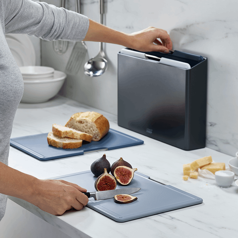 Folio 4 Piece Large Cutting Board Set with Case