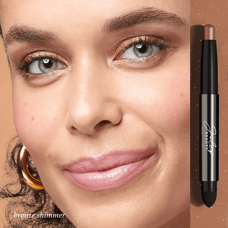 Eyeshadow 101 Créme-to-Powder Eyeshadow Stick Two Piece Set - Silver Moonlight Metallic & Honey Gold Metallic