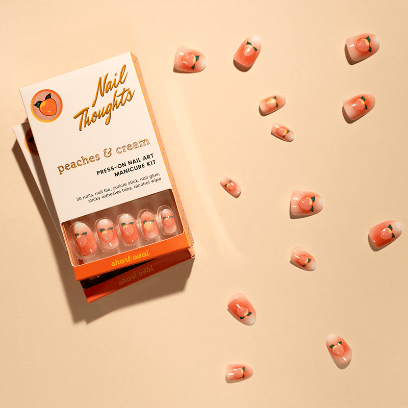 Peaches & Cream Press On Manicure Kit