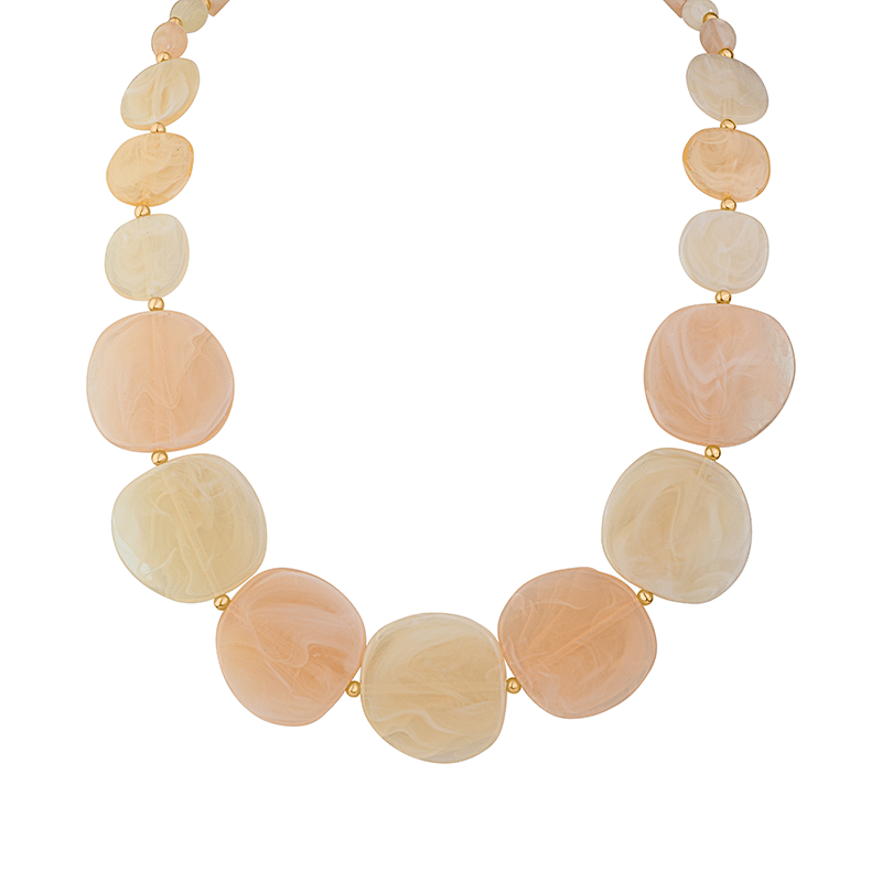 Graduating Disc Necklace Naturals