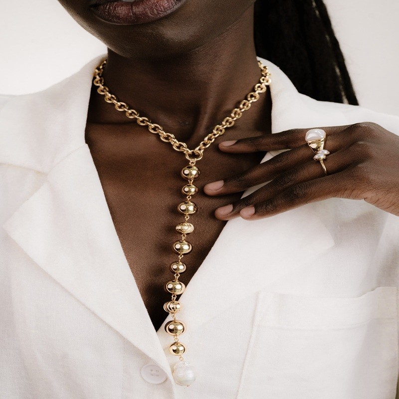 Deep Drop Lariat Necklace