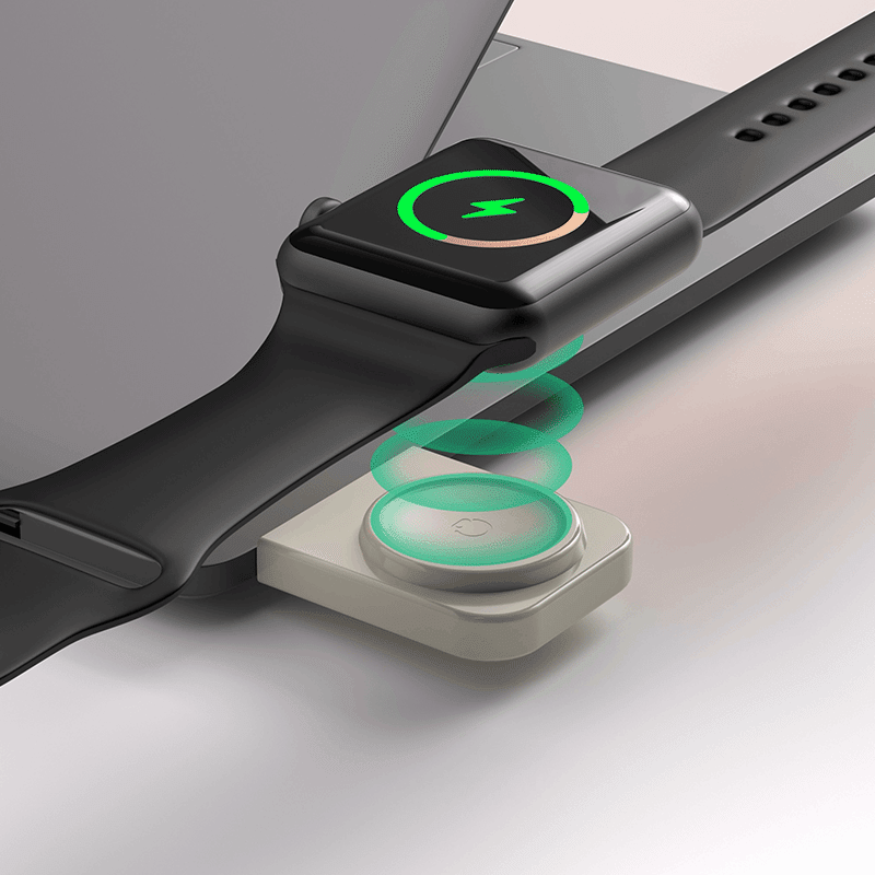 Flat Folding 3-in-1 Wireless Charging Station with Pop-Out Watch Charger