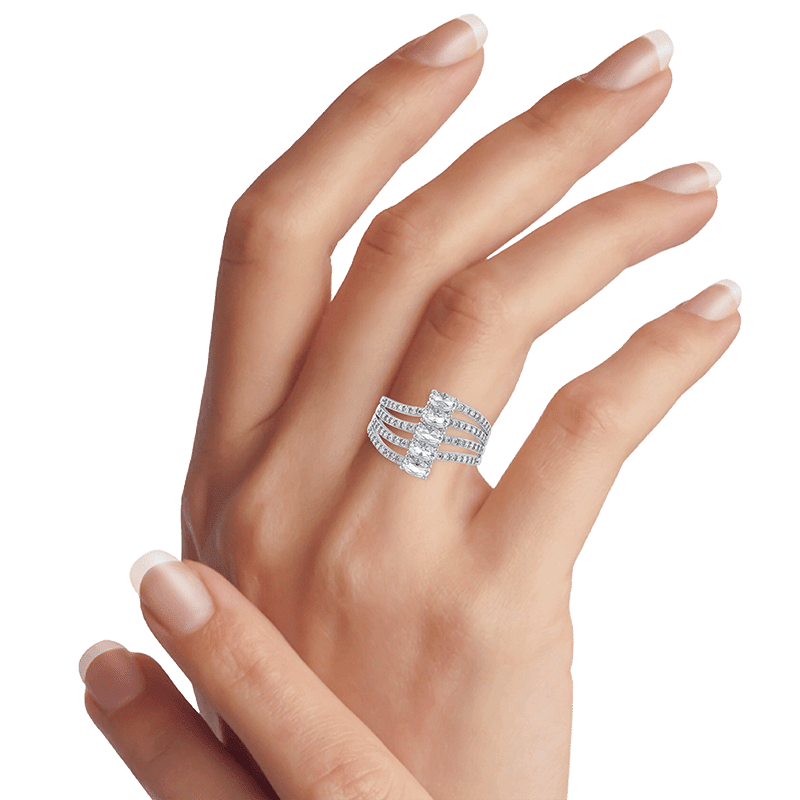 Oval 5 Tier Ring - Size 7