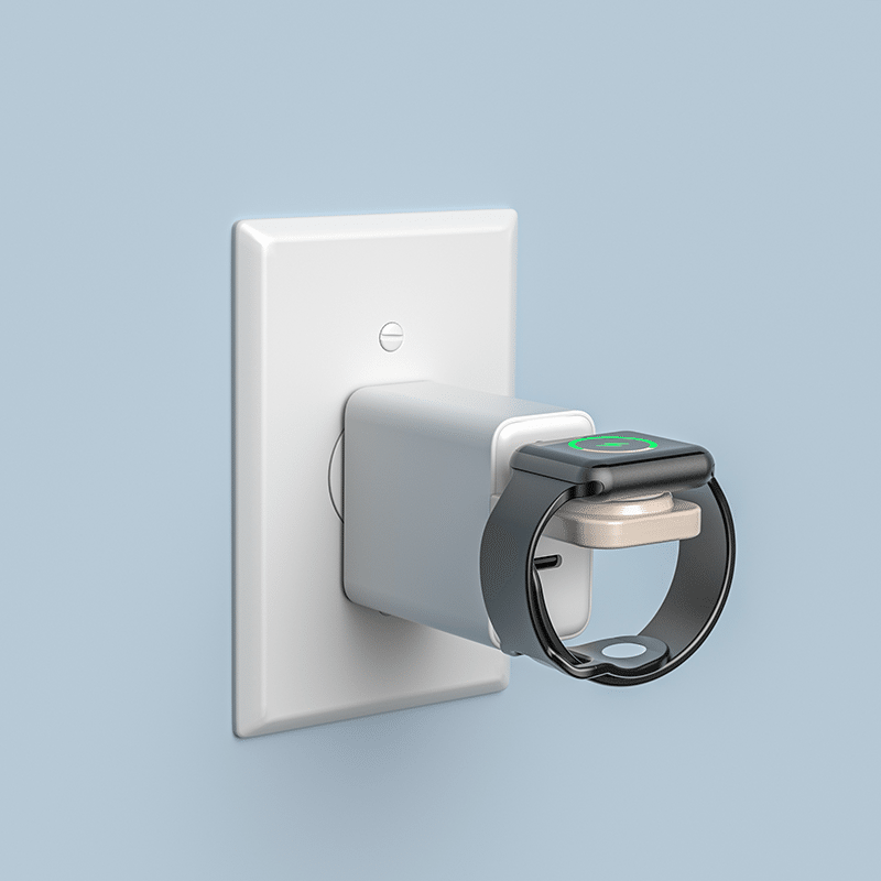 Flat Folding 3-in-1 Wireless Charging Station with Pop-Out Watch Charger