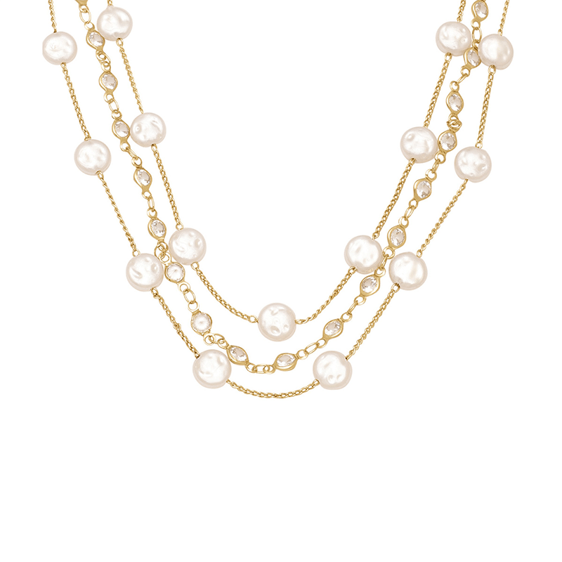 Dressed in Pearls Layered Necklace