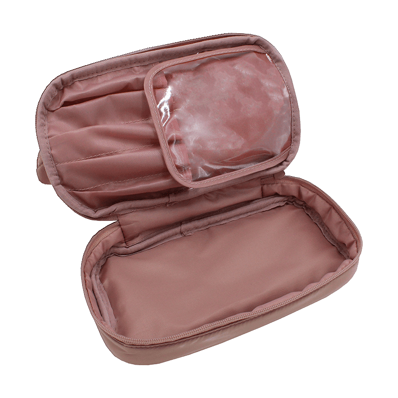 Metallic Beauty Case With Metallic Frame And Drop Bottom - Rogo