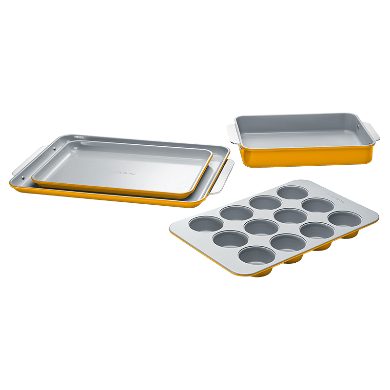 Non-Toxic Ceramic Non-Stick Half Bakeware Set - Marigold