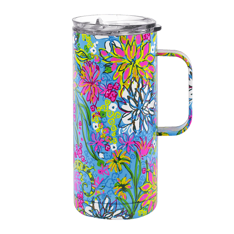 Stainless Steel Travel Mug, Walking on Sunshine