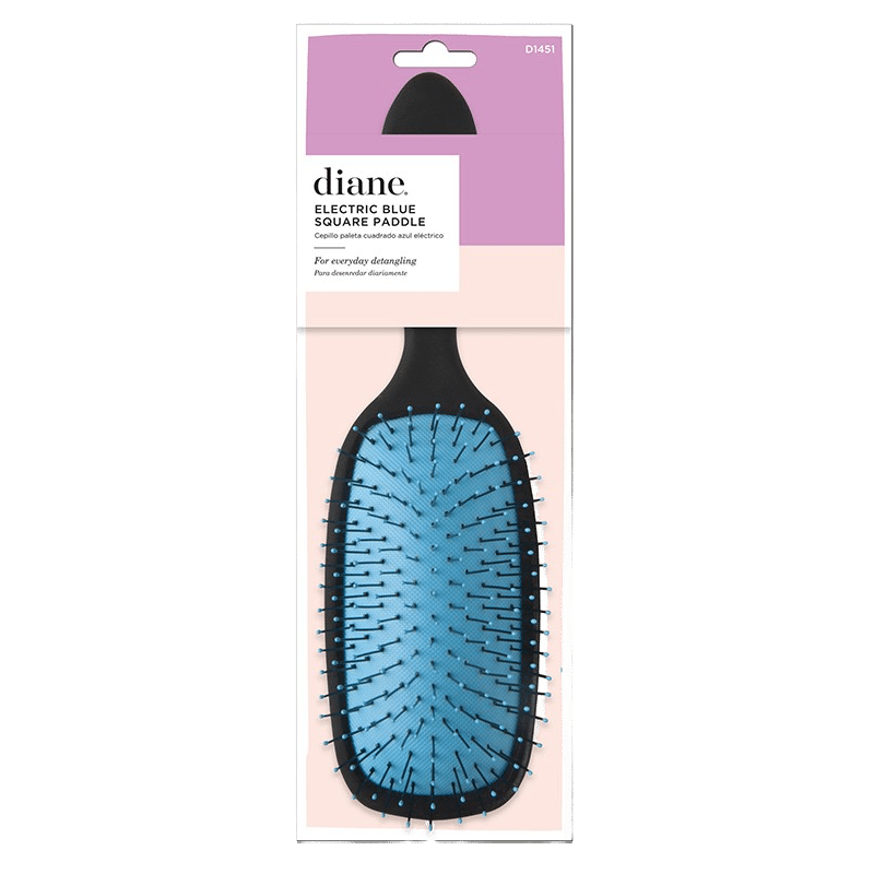 Electric Blue Square Paddle Brush