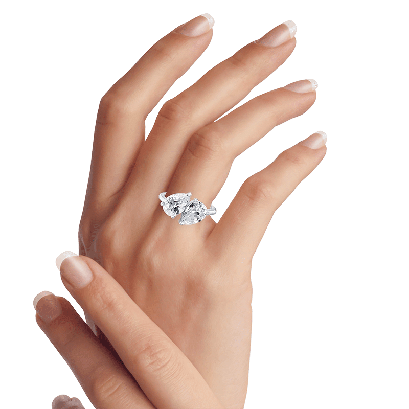 Pear Cz Ring - Size 6
