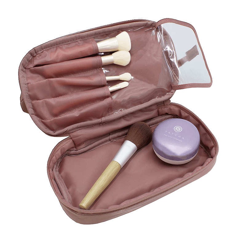 Metallic Beauty Case With Metallic Frame And Drop Bottom - Rogo