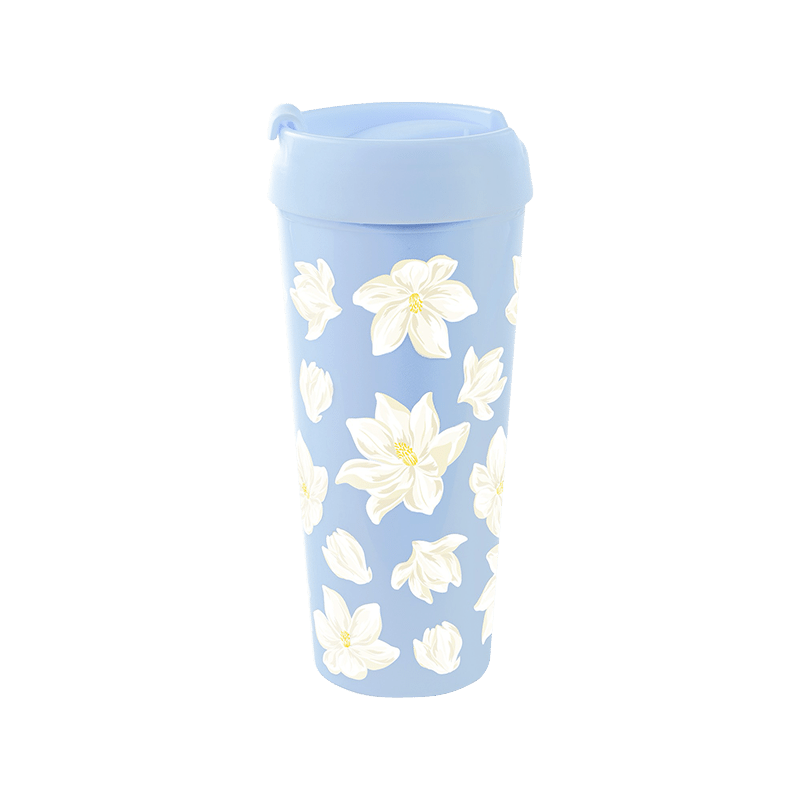 Thermal Mug, Light Blue Magnolia