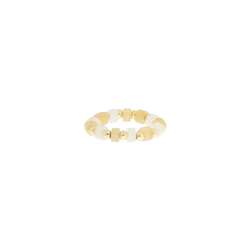 Stone Disc Stretch Ring
