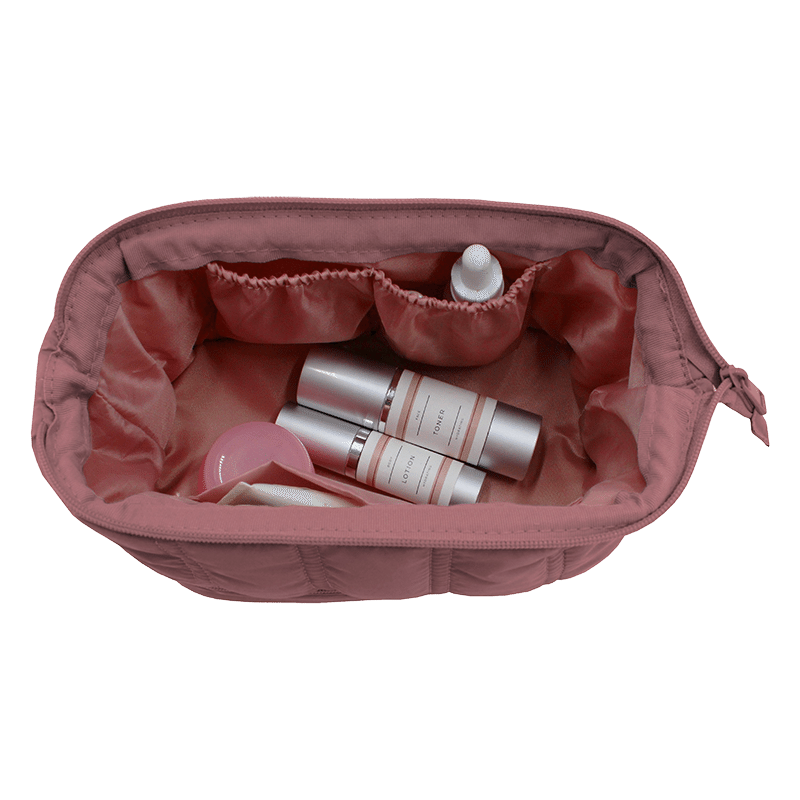 Metallic Beauty Case With Metallic Frame And Drop Bottom - Rogo