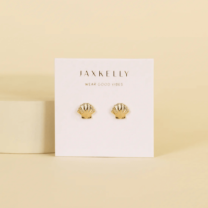 Seashell - Gold Earrings