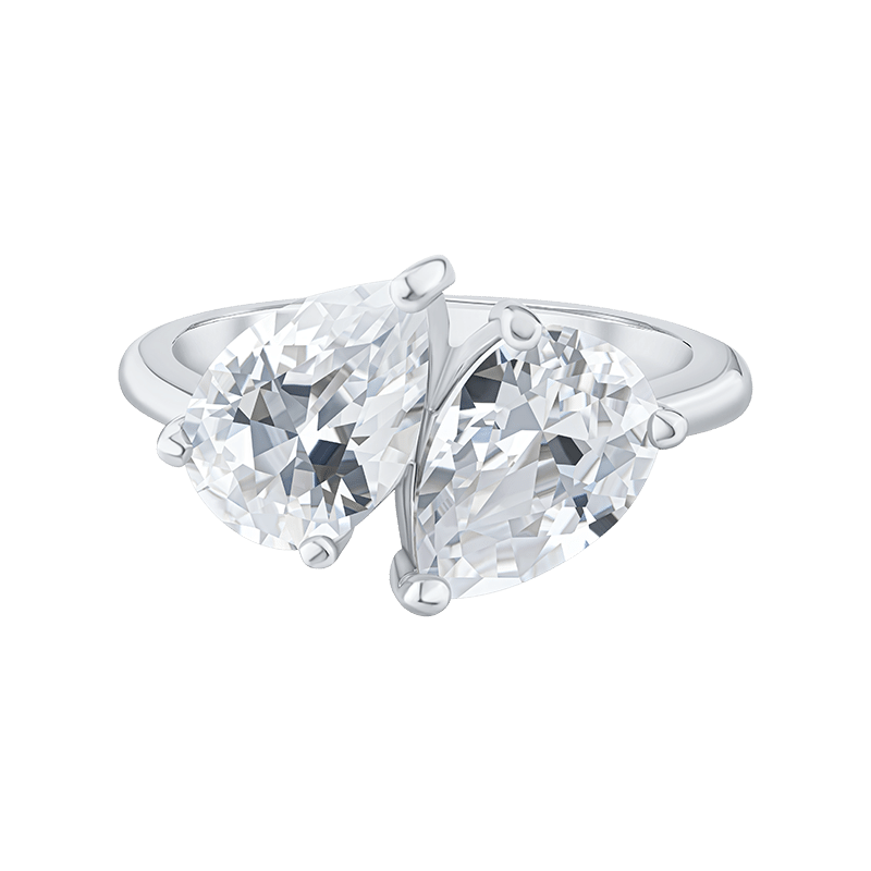 Pear Cz Ring - Size 6