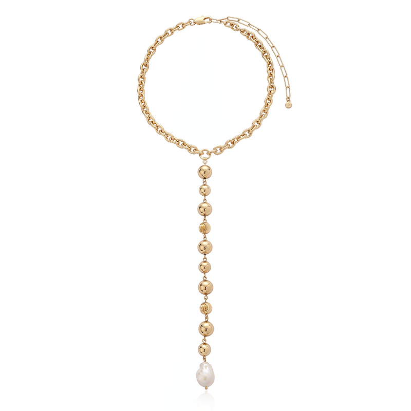 Deep Drop Lariat Necklace