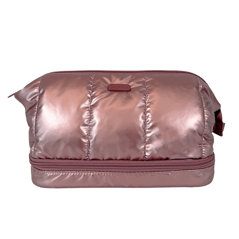 Metallic Beauty Case With Metallic Frame And Drop Bottom - Rogo