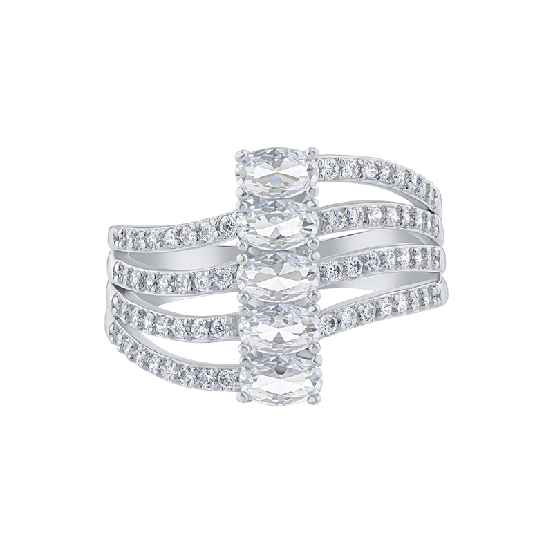Oval 5 Tier Ring - Size 7