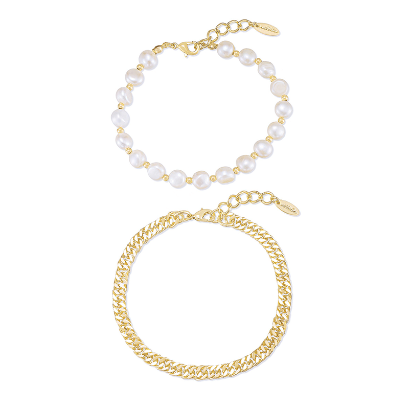 Pearl Party Anklet Set