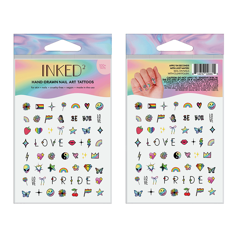 Pride Nail Art Tattoos