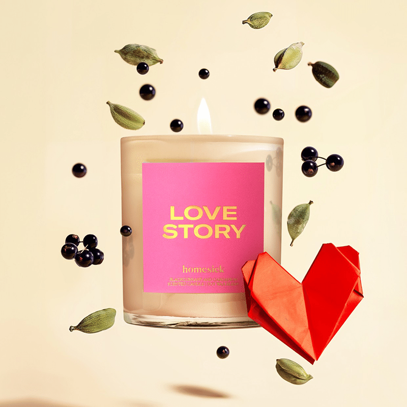 Love Story Candle