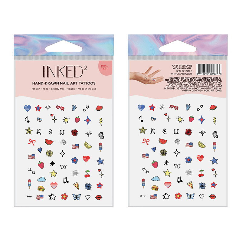 Americana Nail Art Tattoos