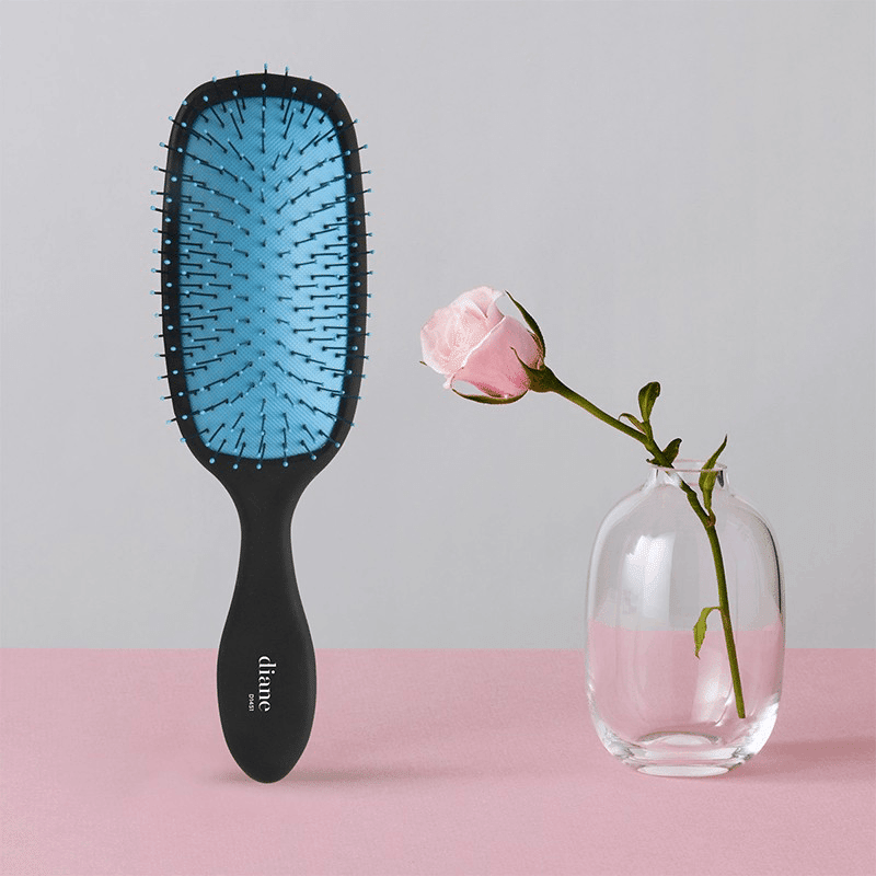 Electric Blue Square Paddle Brush