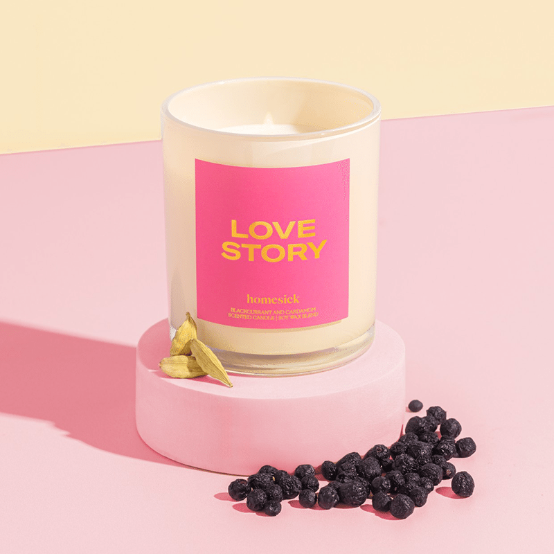 Love Story Candle