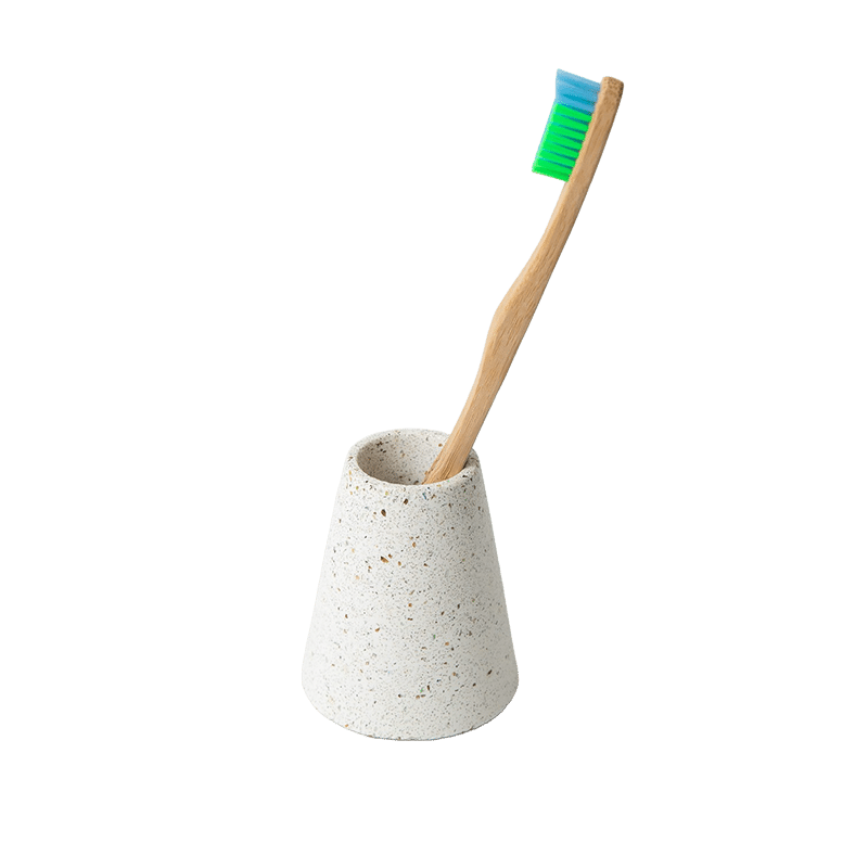 Toothbrush Holder - White Terrazzo