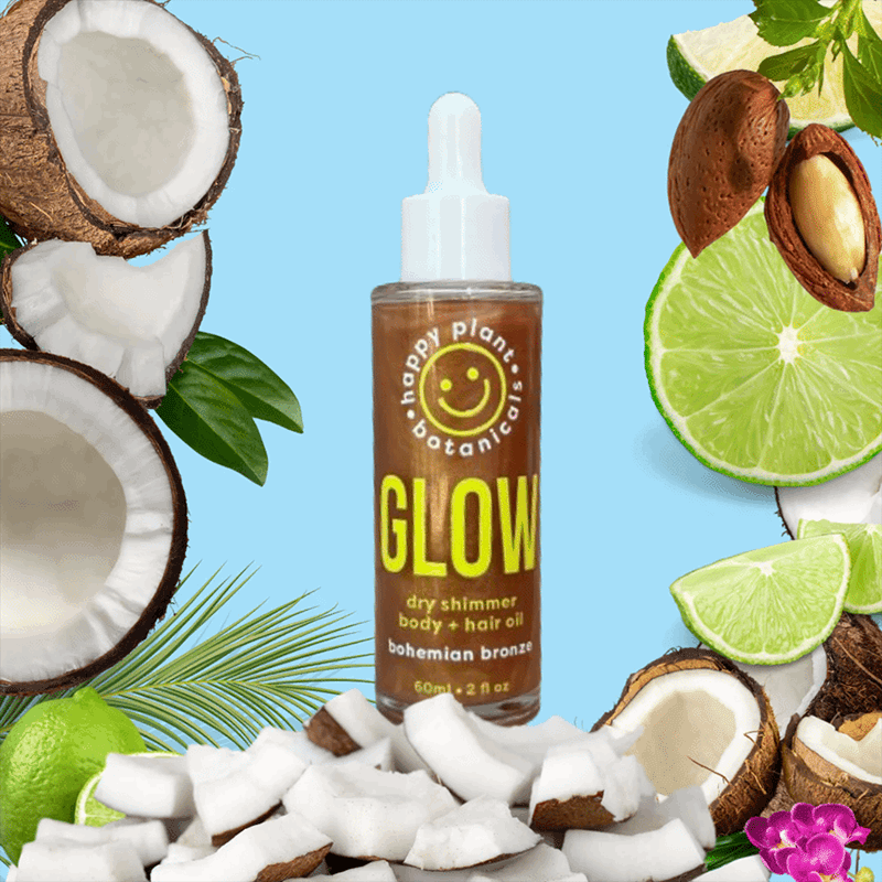 Glowdry Shimmer + Body Hair Oil
