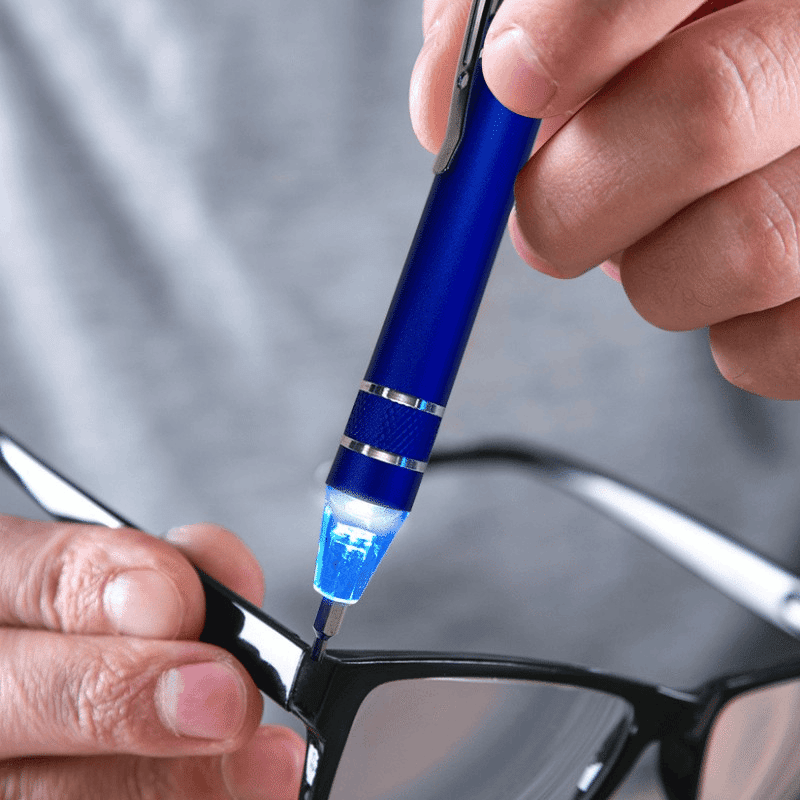 LED Mini Screwdriver with 6 Tips