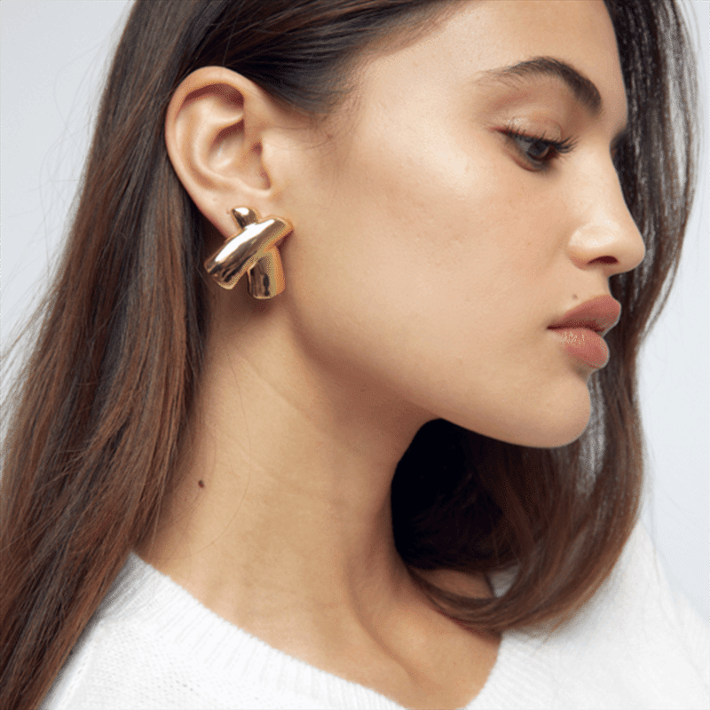 Tower Earring (Gold )