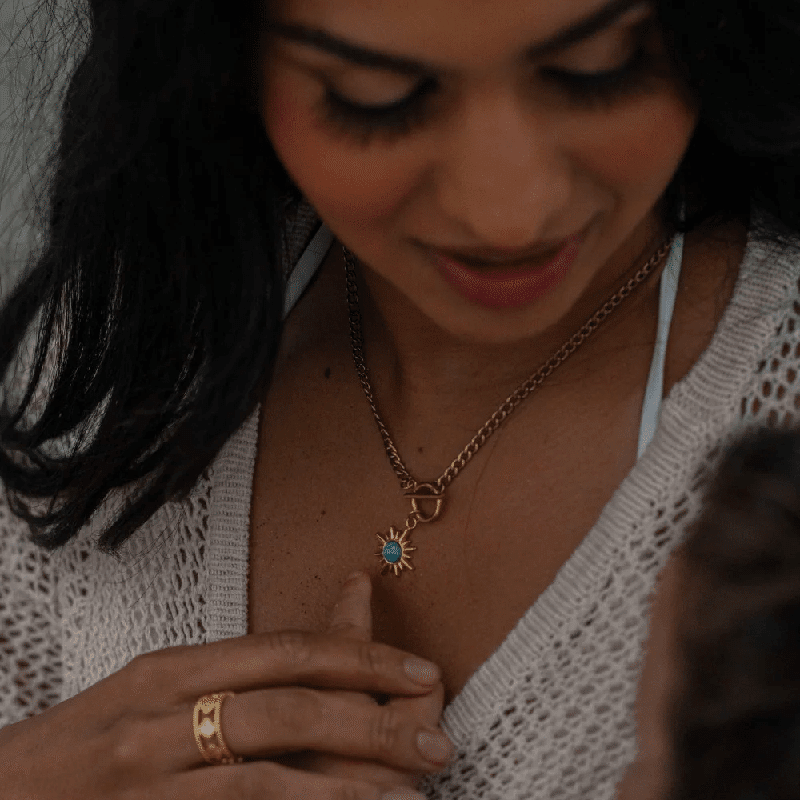 Stainless Steel Sol Necklace